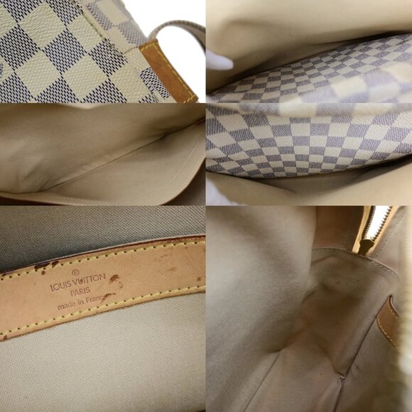 LOUIS VUITTON Naviglio Shoulder Bag Damier Azur Leather White N51189 84YH092 - Picture 15 of 15